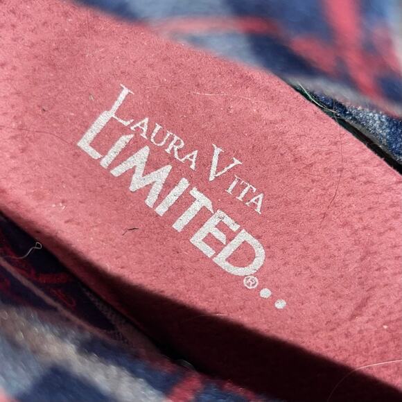 Steampunk Goth Laura Vita Leather Boots Platform Floral Block Heel - Picture 11 of 11